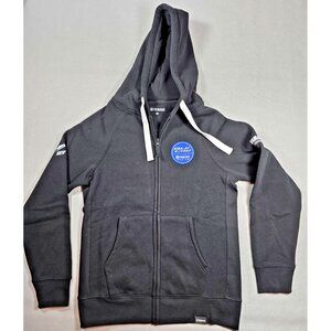 Yamaha Racing Hoodie Black BLU CRU Full Zip NWOT Motorcycle Moto Sportswear (S)